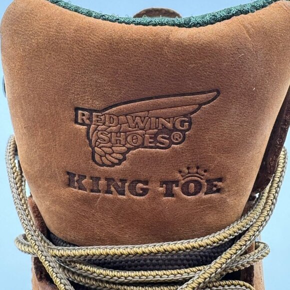 Red Wing King Toe Mens 6-Inch Waterproof Safety Toe Leather Boots Size 11D main image 7